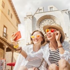 There are lots of lovely restaurants in the square surrounding the cathedral in Tarragona